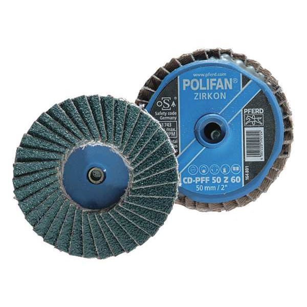 Pferd 2" Disco de Láminas Mini POLIFAN® - Plano - Zirconia - 40 Granos - 42814
