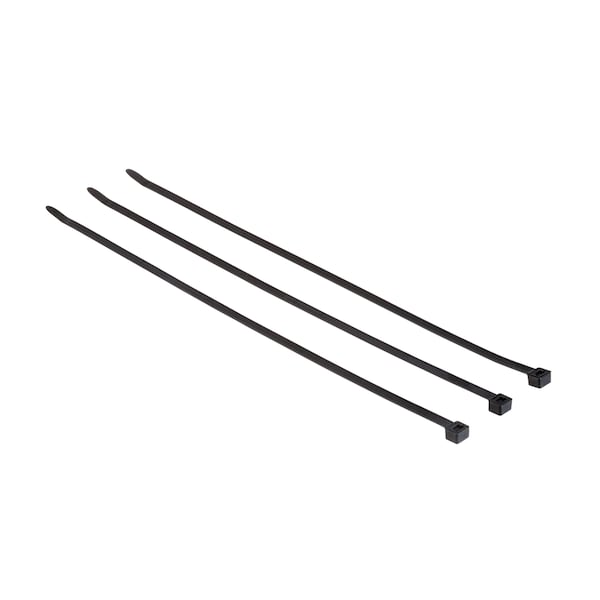 3M Cable Tie, 15 in L, 4 in Max Bundle Dia., Black, Nylon 6/6, 120 lb Strength, 500 PK - CT15BK120-C