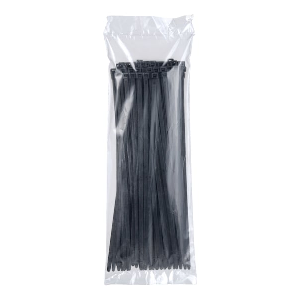 3M Cable Tie, 15 in L, 4 in Max Bundle Dia., Black, Nylon 6/6, 120 lb Strength, 500 PK - CT15BK120-C
