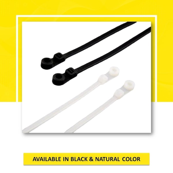 Kable Kontrol Cable Tie, 11 in L, 3 in Max Bundle Dia., Black, Nylon 6/6, 50 lb Strength, 100 PK - MHT11-50-BLACK
