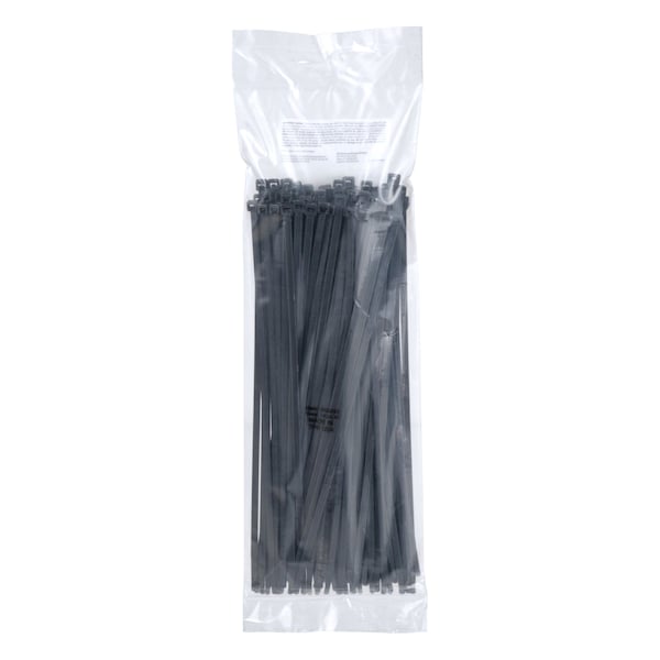 3M Cable Tie, 11 in L, 3 in Max Bundle Dia., Black, Nylon 6/6, 50 lb Strength, 1000 PK - CT11BK50-C