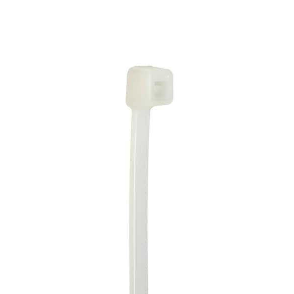 Panduit Cable Tie, 14-1/2 in L, 4.02 in Max Bundle Dia., Natural, Nylon 6/6, 50 lb Strength, 1000 PK - S15-50-M