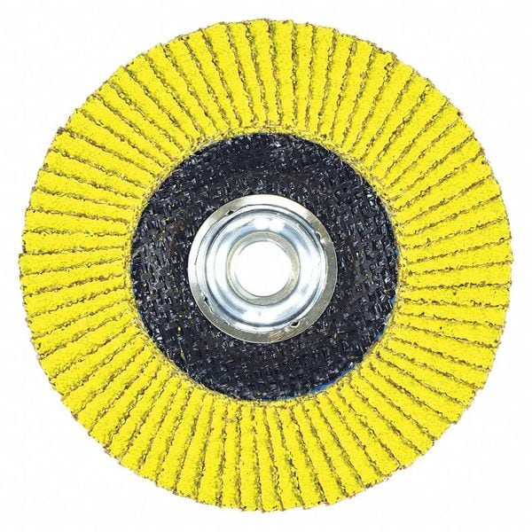 Arc Abrasives 4-1/2" x 5/8"-11 T27 - Disco de Aletas de Fibra de Vidrio PREDATOR de Cara Plana, 60 Granos - 71-10815FF