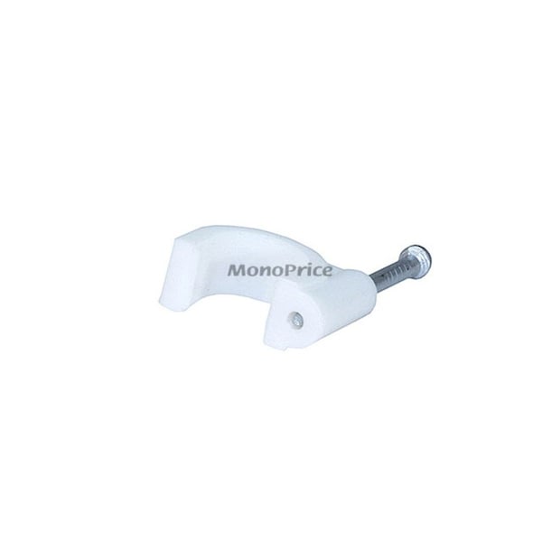 Monoprice Cable Clip, 10 mm Bundle Dia., 17 mm L, 100 PK - 5834