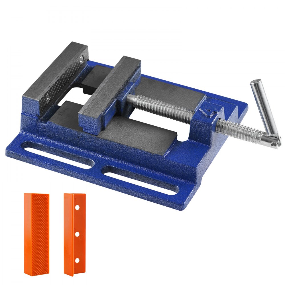 VEVOR Drill Press Vise, 4 inch Heavy-duty Bench Vise, Low-profile Drill Press Vice, 6.6" Jaw Width, 4.33" Jaw Opening, Vise for Drill, Mill, Woodwork, Machinery Maintenance - JCTHQ4YCPKS0RALBRV0
