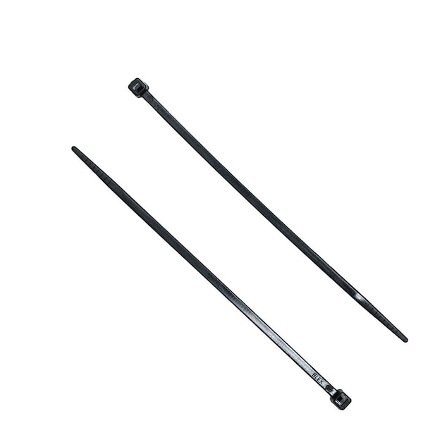 South Main Hardware Cable Tie, 4 in L, Black, Nylon, 18 lb Strength, 100 PK - 220100