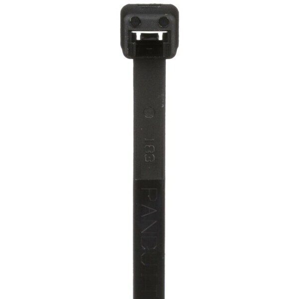 Panduit Cable Tie, 14-1/2 in L, 4 in Max Bundle Dia., Black, Nylon 6/6, 50 lb Strength, 100 PK - PLT4S-C00