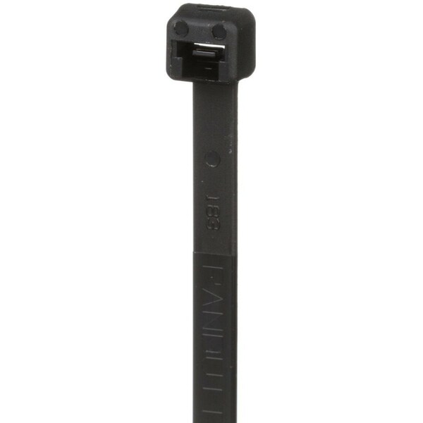 Panduit Cable Tie, 14-1/2 in L, 4 in Max Bundle Dia., Black, Nylon 6/6, 50 lb Strength, 100 PK - PLT4S-C00