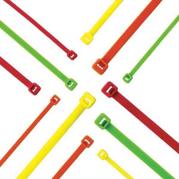 Panduit Cable Tie, 8 in L, 2 in Max Bundle Dia., Green, Nylon 6/6, 40 lb Strength, 1000 PK - PLT2I-M55