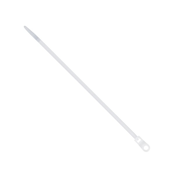 Dottie Cable Tie, 8 in L, 1.85 in Max Bundle Dia., Natural, Nylon 6/6, 50 lb Strength, 100 PK - DTM6
