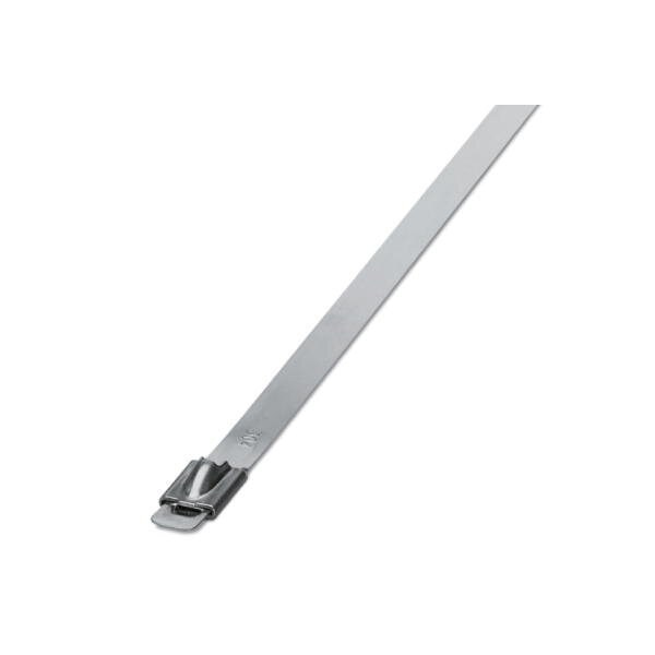 Phoenix Contact Cable Tie, 1067 mm L, Silver, 304 Stainless Steel, 1335 N Strength - 3240813