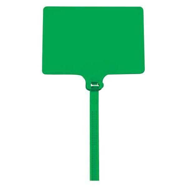 Partners Brand Cable Tie, 6 in L, Green, 120 lb Strength, 100 PK - CTID81