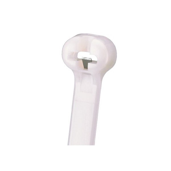 Panduit Cable Tie, 15 in L, 4 in Max Bundle Dia., White, Nylon 6/6, 120 lb Strength, 250 PK - BT4LH-TL69