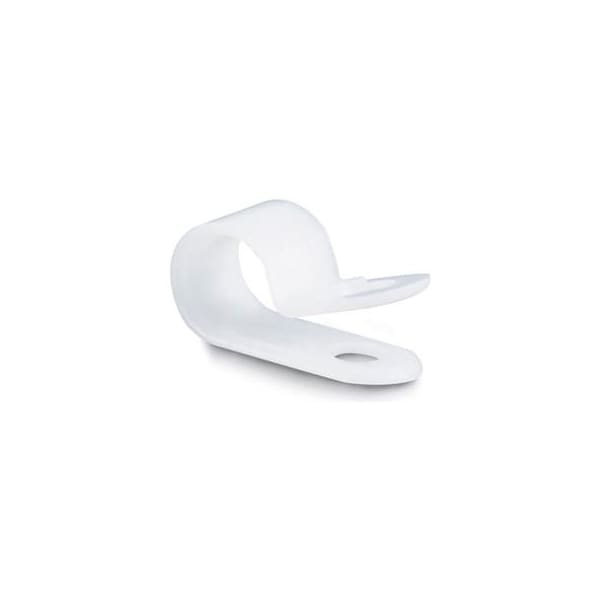 Del City Div Of Actuant Cable Clamp, Nylon, 1/2 in Bundle Dia., Natural - 2408