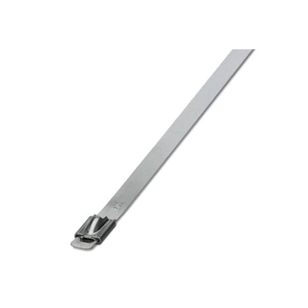 Phoenix Contact Cable Tie, 838 mm L, Silver, 304 Stainless Steel, 1335 N Strength - 3240725