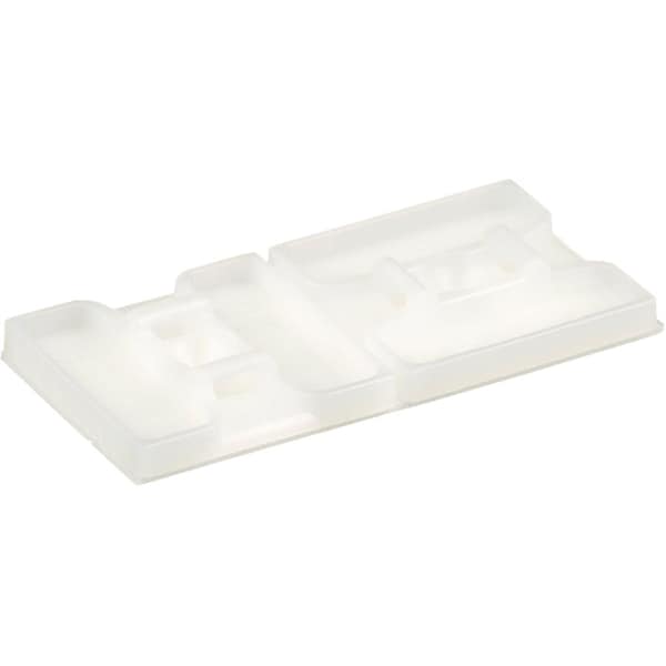 Panduit Adh, 1.1x1.1", 2Waycbltiemt, Wh, PK500 - ABMS-A-D