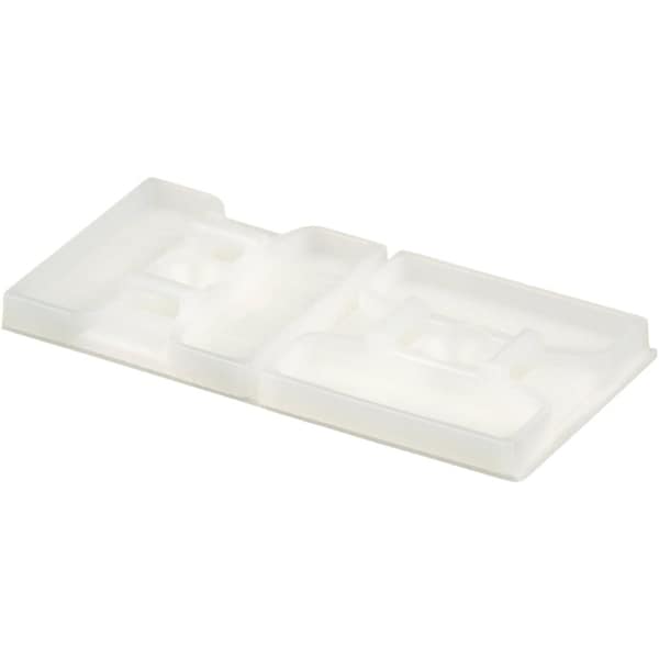 Panduit Adh, 1.1x1.1", 2Waycbltiemt, Wh, PK500 - ABMS-A-D