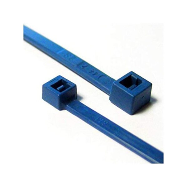 Kable Kontrol Cable Tie, 8 in L, 47.62 mm Max Bundle Dia., Blue, Nylon 6/6, 40 lb Strength, 100 PK - CTMD800-50-BLUE