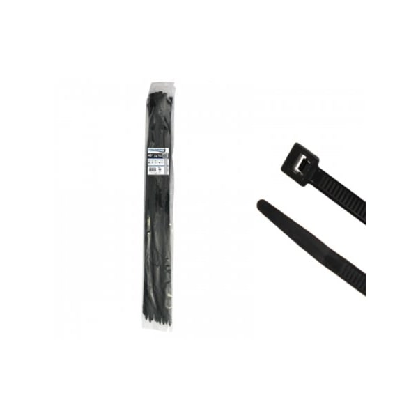 Kable Kontrol Cable Tie, 40 in L, 11.70 in Max Bundle Dia., Black, Nylon 6/6, 250 lb Strength, 50 PK - CT40BK-50