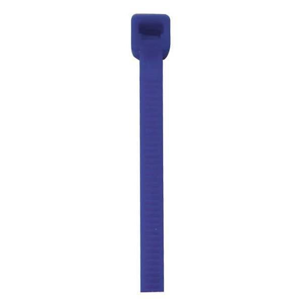 Power First Cable Tie, 12 in L, 3-1/4 in Max Bundle Dia., Blue, Nylon 6/6, 50 lb Strength, 100 PK - 36J229