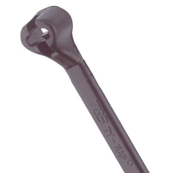 Ty-Rap Cable Tie, 7 in L, 1-1/2 in Max Bundle Dia., Black, Nylon 6/6, 18 lb Strength, 1000 PK - TYB2315MX