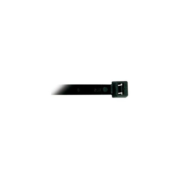 Del City Div Of Actuant Cable Tie, 21 in L, 163.5 mm Max Bundle Dia., Black, Nylon 6/6, 175 lb Strength - 9641