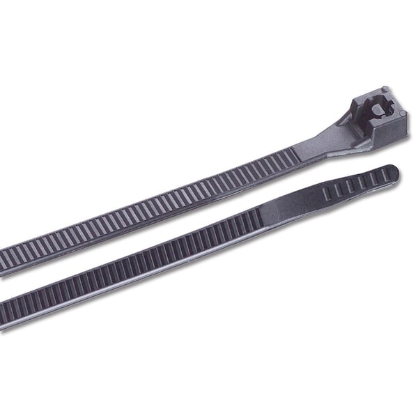 Ancor Cable Tie, 14 in L, 4 in Max Bundle Dia., Black, Nylon 6/6, 75 lb Strength - 199214