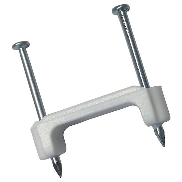 Gardner Bender Cable Staple, 34 in W Crown, 114 in L Leg, PlasticPolyethylene - PS-175