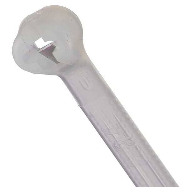 Ty-Rap Cable Tie, 14-1/2 in L, 4 in Max Bundle Dia., Natural, Nylon 6/6, 30 lb Strength, 100 PK - TY5244M