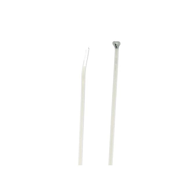 Ty-Rap Cable Tie, 14-1/2 in L, 4 in Max Bundle Dia., Natural, Nylon 6/6, 30 lb Strength, 100 PK - TY5244M
