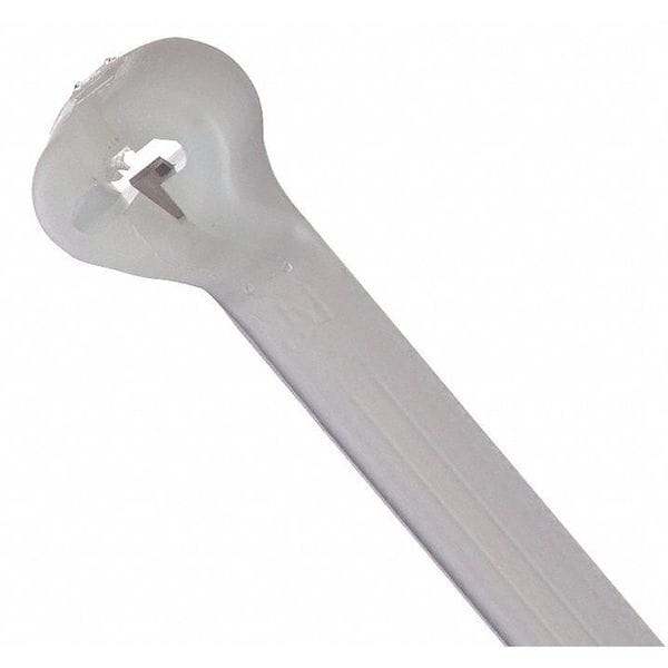 Ty-Rap Cable Tie, 11-1/2 in L, 3 in Max Bundle Dia., Natural, Nylon 6/6, 50 lb Strength, 100 PK - TY5253M