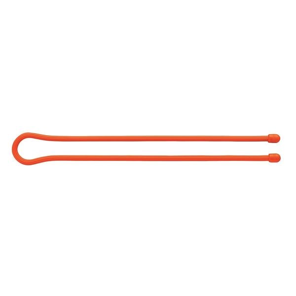 Nite Ize Gear Tie, 24 in L, Variable Max Bundle Dia., Orange, Rubber, Wire, 2 PK - GT24-31-2R3