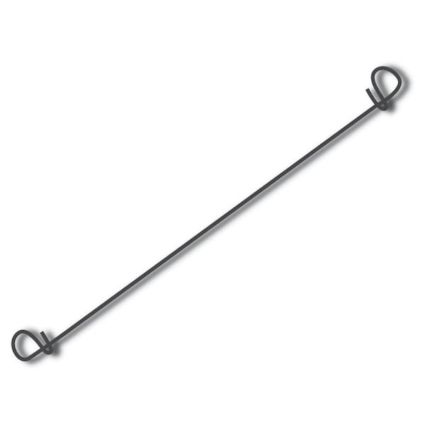 American Wire Tie Cable Tie, 12 in L, 1.2 Max Bundle Dia., Black, Steel, 100 PK - 16BA12
