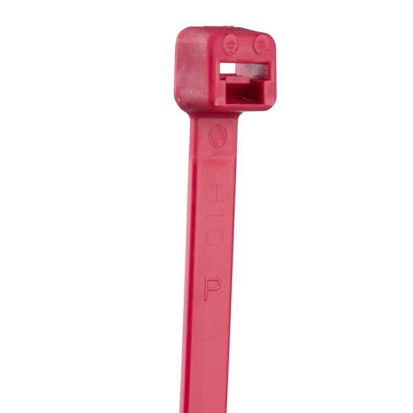 Panduit Cable Tie, 8 in L, 2 in Max Bundle Dia., Red, Nylon 6/6, 18 lb Strength, 1000 PK - PLT2M-M2