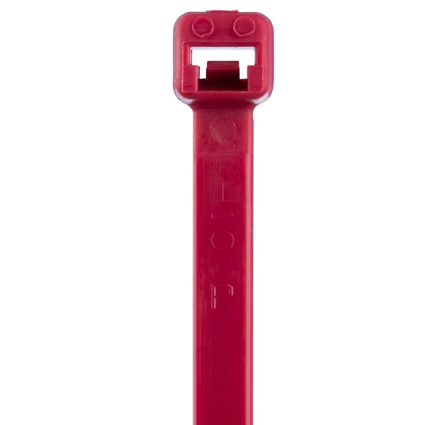 Panduit Cable Tie, 8 in L, 2 in Max Bundle Dia., Red, Nylon 6/6, 18 lb Strength, 1000 PK - PLT2M-M2