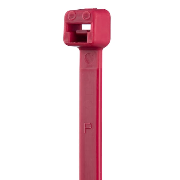 Panduit Cable Tie, 8 in L, 2 in Max Bundle Dia., Red, Nylon 6/6, 18 lb Strength, 1000 PK - PLT2M-M2