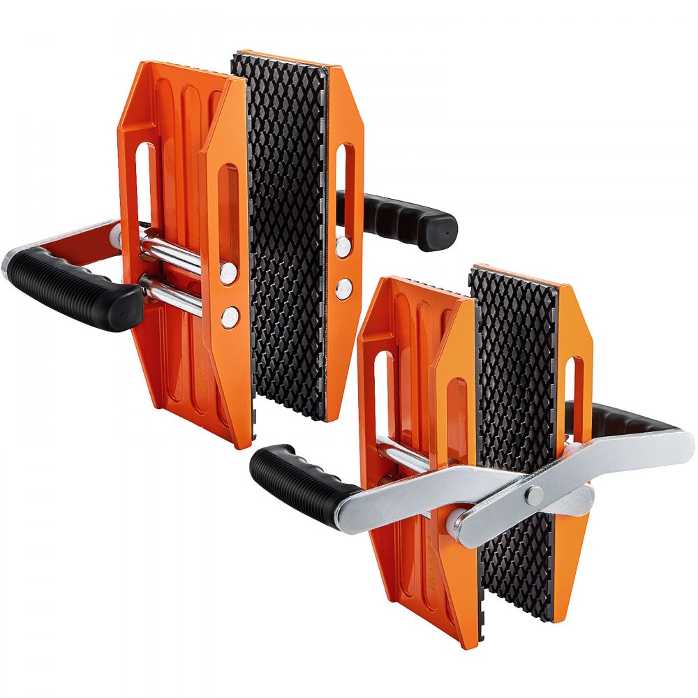 VEVOR 2 PCS Double Handed Stone Carrying Clamps, 1.97 inch (50mm) Granite Lifting Tools with Slip-proof Rubber Pads, 440 lbs Loading Capacity for Moving Marble, Glass, Slabs and Plywood - SSB250KG545MMQ2PNV0