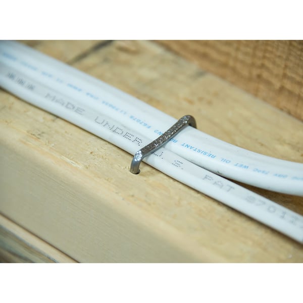 Gardner Bender Staple, 118 in W Crown, 112 in L Leg, Steel - GSE-410