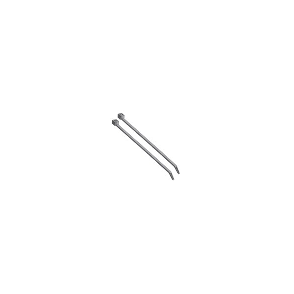 Quickcable Cable Tie, 14 in L, Black, Polypropylene, 30 lb Strength, 100 PK - 502261-100