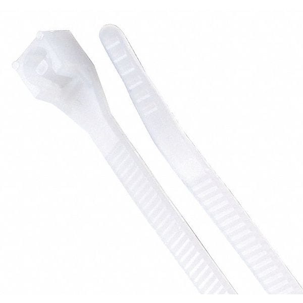 Gardner Bender Cable Tie, 14 in L, 4 in Max Bundle Dia., Natural, Nylon 6/6, 75 lb Strength, 1000 PK - 46-315M