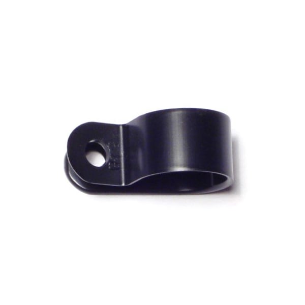 Midwest Fastener Cable Clip, Nylon, Black, 1/2 in L, 10 PK - 64231