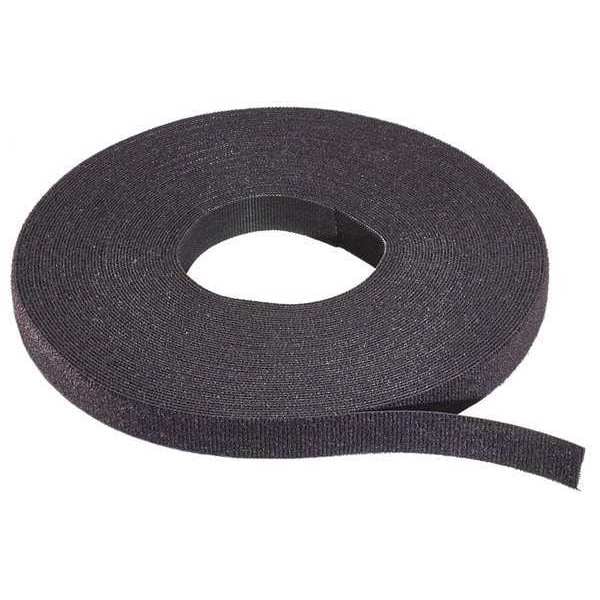 Rip-Tie Cable Tie Roll, 75 ft L, Black, Nylon, Polyethylene, 50 lb Strength - W-75-MRL-BK