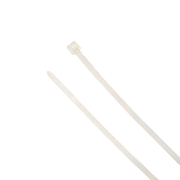 South Main Hardware Cable Tie, 8 in L, Natural, Nylon, 40 lb Strength, 500 PK - 200103