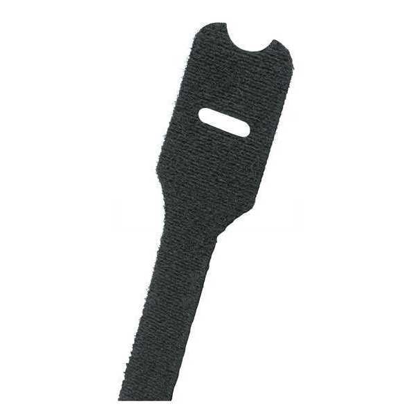 Panduit Cable Tie, 6 in L, 1-1/2 in Max Bundle Dia., Black, Nylon, 50 lb Strength, 10 PK - HLSP1.5S-X0