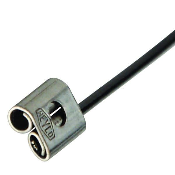 Heyco Cable Tie, 10 in L, 2.92 in Max Bundle Dia., Black, Stainless Steel, 125 lb Strength, 100 PK - S6410