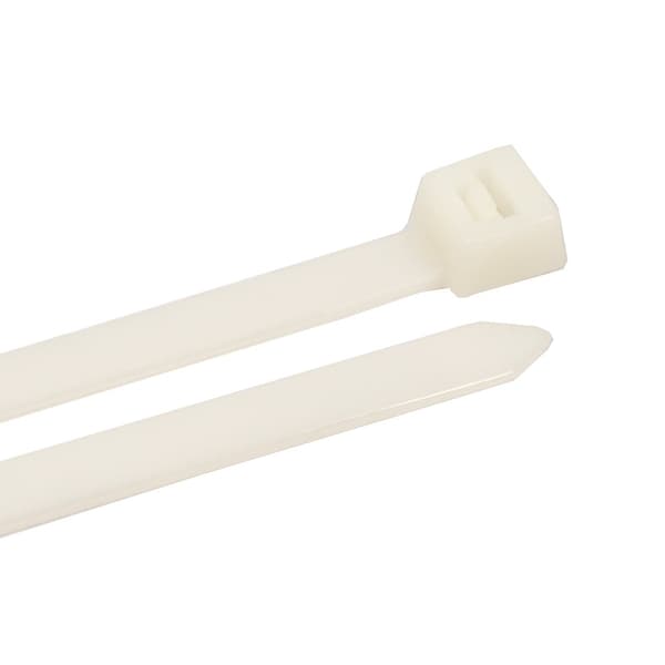 Forney Cable Tie, 18 in L, 5.20 in Max Bundle Dia., Natural, Nylon 6/6, 175 lb Strength, 50 PK - 62079