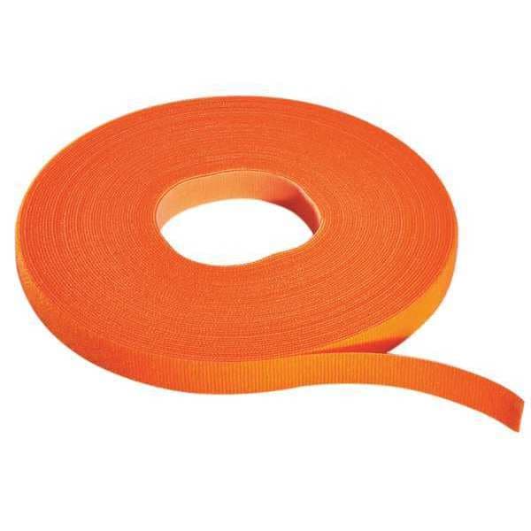 Rip-Tie Cable Tie Roll, 75 ft L, Orange, Nylon, Polyethylene, 50 lb Strength - W-75-MRL-O