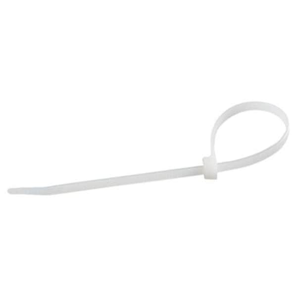 Gdb Cable Tie, 8 in L, 2 in Max Bundle Dia., White, Nylon 6/6, 75 lb Strength - 46308