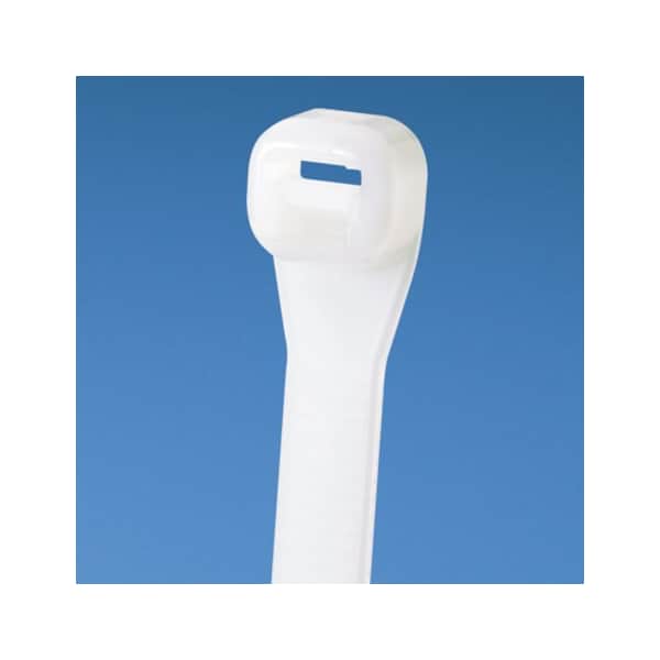 Panduit Cable Tie, 12-1/2 in L, 3-1/4 in Max Bundle Dia., Natural, Nylon 6/6, 75 lb Strength, 100 PK - SG300S-C