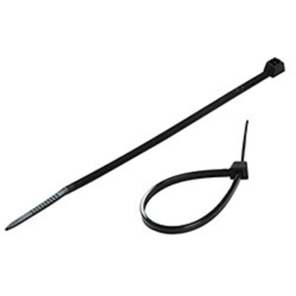 Generac Cable Tie, 4 in L, Black, 18 lb Strength, 100 PK - 161 0072